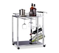 Relaxdays Glass Serving Trolley