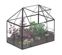 Relaxdays Glass Terrarium in House Shape