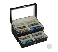Relaxdays Glasses Box for 12 Spectacles