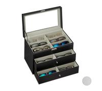 Relaxdays Glasses Box for 18 Spectacles