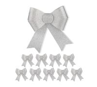 Relaxdays Glittering Gift Bow in a Set of 10