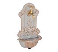 Relaxdays Gold and Grey Wall Fountain