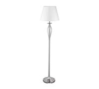 Relaxdays, Gold Umbrella lamp, Floor lamp Silver, 158 x 39 x 39 cm