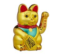 Relaxdays Golden XL Waving Maneki Neko Cat