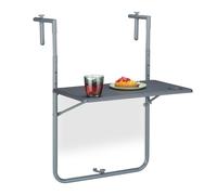 Relaxdays Gray Balcony Hanging Table Foldable