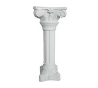 Relaxdays Gr olumn Plant Stand Garden Decoration Frostproof Polyresin 85x32x32cm White