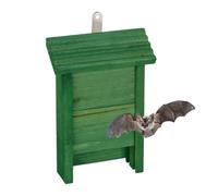 Relaxdays Green Pine Wood Bat Box