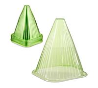 Relaxdays Green Plant Cone in a Set of 32