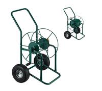 Relaxdays Green Steel Hose Trolley
