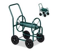 Relaxdays Green Steel Hose Trolley