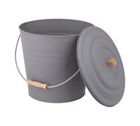 Relaxdays Grey Ash Bucket with Lid
