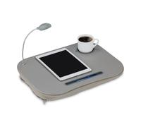 Relaxdays Grey Lapdesk with Light