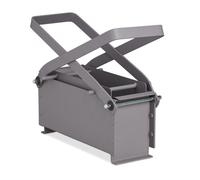 Relaxdays Paper Press, Waste Newspapers, Manual, Hydraulic, Steel, Recycle, Briquette, Maker, HxWxD: 24x30x12.5 cm, Grey, 24 x 30 x 12.5 cm