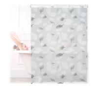 Relaxdays Grey Roller Blind Patterned with Leaves