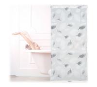 Relaxdays Grey Roller Blind Patterned with Leaves