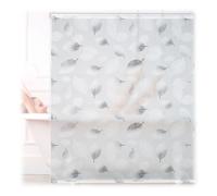 Relaxdays Grey Roller Blind Patterned with Leaves