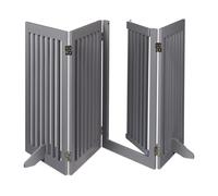 Relaxdays Grey safety gate with door 92 cm