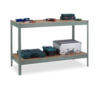 Relaxdays Grey Workbench for Workshops