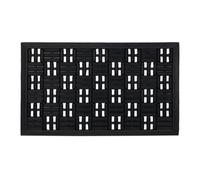 Relaxdays grid pattern rubber doormat