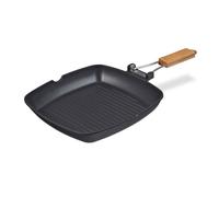 Relaxdays Grill Pan with Folding Handle
