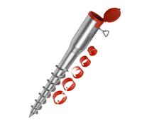 Relaxdays Iron ground sleeve 26-65 mm