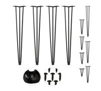 Relaxdays Hairpin Legs with 3 Bars Set of 4