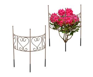 Relaxdays Half-Round Plant Support in Brown