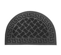 Relaxdays Half-round rubber doormat with pattern
