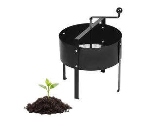 Relaxdays Hand-cranked garden sieve