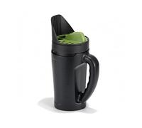 Relaxdays Hand Spreader, for 2.5 litres, adjustable spread rate 6-30 mm, seeds, fertiliser & salt, black/green