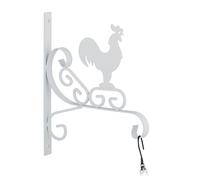 Relaxdays Hanging Basket Bracket with Rooster