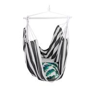 Relaxdays Hanging Chair Cotton Striped