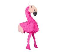 Relaxdays Hanging Flamingo Pinata, Children, Girls, Birthday, Fillable, HxWxD: 80 x 40 x 14 cm, Pink