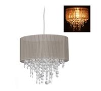 Relaxdays Hanging Lamp Organza Crystal