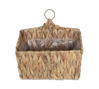 Relaxdays Hanging plant basket, natural