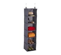 Relaxdays Hanging Shelf Wardrobe, 6 Compartments