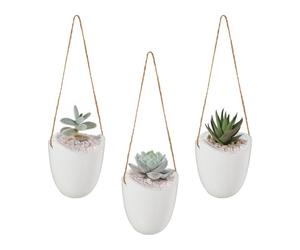 Relaxdays Hanging Wall Vase, Set of 3