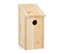 Relaxdays Hanging Wooden Nesting Box