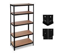 Heavy Duty Shelving 180x90x45 Modular Shelf Unit Storage Shelves Black 1325 kg