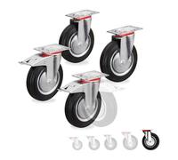 Relaxdays Heavy Duty Castors Set of 4