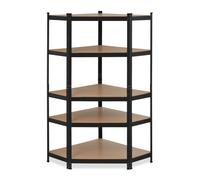 Relaxdays Heavy Duty Corner Shelving Unit Black