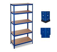 Relaxdays Heavy-duty Shelving Blue