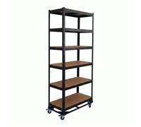 Relaxdays Heavy-duty shelving on castors