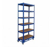 Relaxdays Heavy-duty shelving on castors