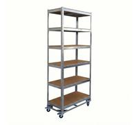 Relaxdays Heavy-duty shelving on castors
