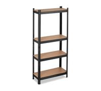 Relaxdays Heavy Duty Shelving Unit 150 cm Black