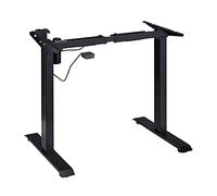 Relaxdays Height Adjustable Electric Extendable Table Frame 71-121 cm Steel Black