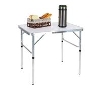 Relaxdays Height-Adjustable Folding Camping Table