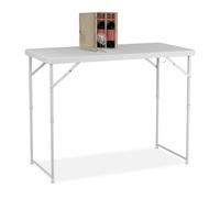 Relaxdays Height-Adjustable Folding Garden Table