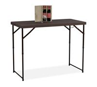 Relaxdays Height-Adjustable Folding Garden Table